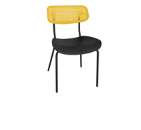 Кухонный стул SHT-ST85/SB85/S85M (желтый/черный/черный муар) в Оренбурге