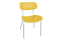 Обеденный стул SHT-ST85/SB85/S85M (желтый/хром лак) в Самаре
