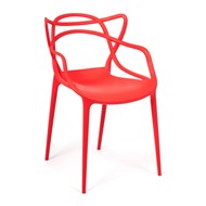 Обеденный стул Cat Chair (mod.028) пластик, 54,5*56*84 красный, арт.14102 в Тюмени