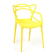 Стул кухонный Cat Chair (mod.028) пластик, 54,5*56*84 желтый, арт.14101 в Ульяновске