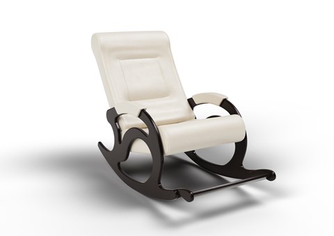 Кресло-качалка Тироль, экокожа favorit 1 крем 12-К-КР в Самаре - изображение