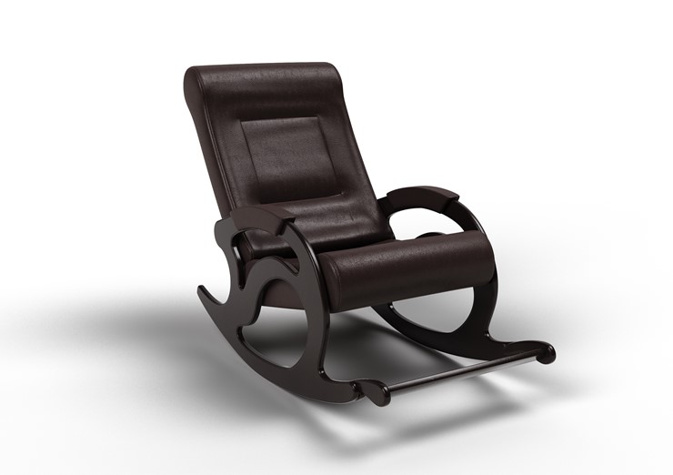 Кресло-качалка Тироль, экокожа favorit 1 крем 12-К-КР в Сочи - изображение 1