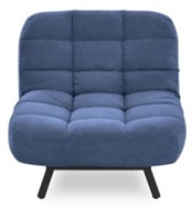 Мягкое кресло Абри опора металл (синий) в Якутске