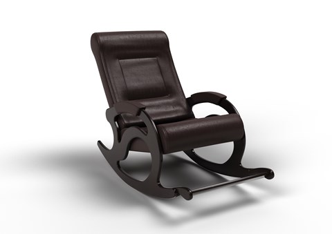 Кресло-качалка Тироль,экокожа favorit 7 венге 12-К-В в Вологде - изображение