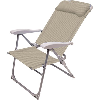 Кресло-шезлонг Ника К2/ПС, ткань песочная в Туле - изображение
