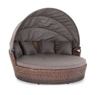 Круглая плетеная кровать Стильяно цвет коричневый арт. YH-L618W brown в Сочи
