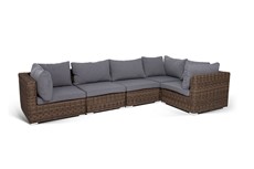 Модульный диван Лунго, Коричневый Арт.: YH-C1033W-SET brown в Самаре