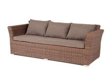 Прямой диван Капучино трехместный, коричневый Арт.: YH-C3130W-3 brown в Тюмени