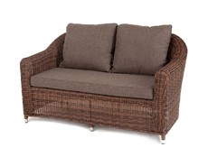 Прямой диван Кон Панна, двухместный, коричневый Арт.: YH-C2808W brown в Екатеринбурге