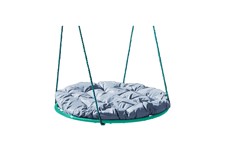 Качели подвесные Гнездо с подушкой 0,8 м, без оплётки, серая подушка в Набережных Челнах