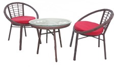 Набор мебели Амальфи, коричневый, красный, SR003 в Рязани