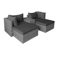 Набор мебели Драмен (ротанг серый, подушки серый,) GS009 в Якутске