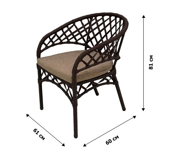 Набор мебели Фреско, коричневый, светло-коричневый, FR-MТ001,FR-MТ002,FR-MТ003 в Туле - изображение 5