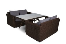 Набор мебели Мокко, коричневый Арт.: MS22T-3-SET brown в Тюмени