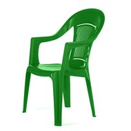 Кресло пластиковое Фламинго, темно-зеленое арт.ФЛ-МТ008 в Туле
