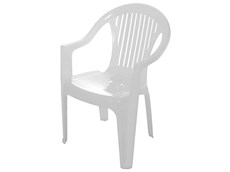 Кресло пластиковое Фламинго, белый арт.ФЛ-МТ001 во Владивостоке