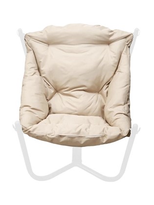 Кресло Чил, Белое/бежевая подушка в Ульяновске - изображение