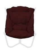 Кресло Чил, Белое/бордовая подушка в Самаре