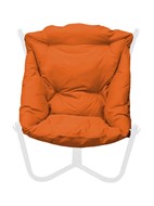 Кресло Чил, Белое/оранжевая подушка в Туле