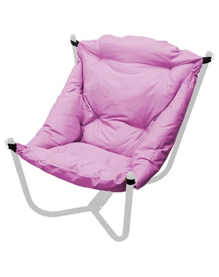 Кресло Чил, Белое/розовая подушка в Екатеринбурге - изображение 1