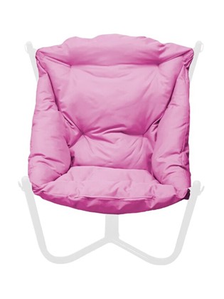 Кресло Чил, Белое/розовая подушка в Екатеринбурге - изображение
