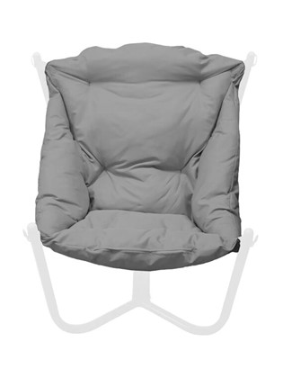 Кресло Чил, Белое/серая подушка в Екатеринбурге - изображение