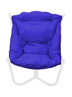 Кресло Чил, Белое/синяя подушка в Самаре