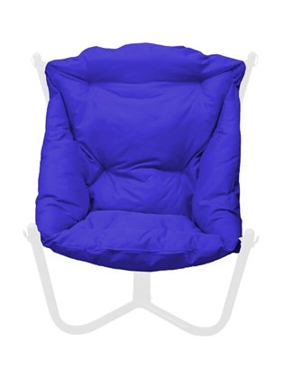 Кресло Чил, Белое/синяя подушка в Екатеринбурге - изображение