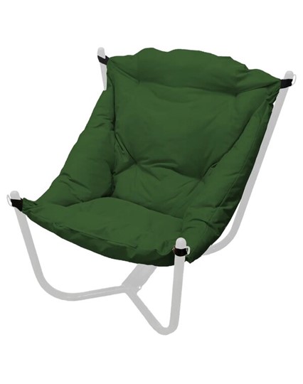 Кресло Чил, Белое/зеленая подушка в Оренбурге - изображение 1