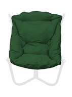 Кресло Чил, Белое/зеленая подушка в Туле