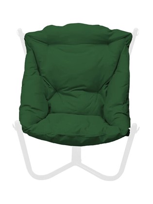 Кресло Чил, Белое/зеленая подушка в Якутске - изображение
