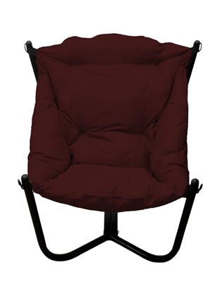 Кресло Чил, черное/бордовая подушка в Екатеринбурге - изображение
