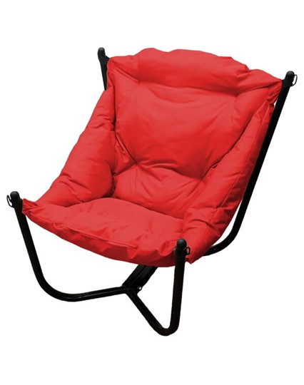 Кресло Чил, черное/красная подушка в Екатеринбурге - изображение 1