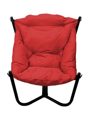 Кресло Чил, черное/красная подушка в Екатеринбурге - изображение