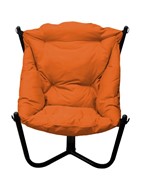 Кресло Чил, черное/оранжевая подушка в Екатеринбурге
