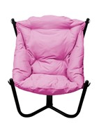 Кресло Чил, черное/розовая подушка в Самаре