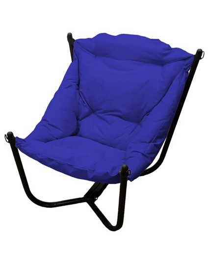 Кресло Чил, черное/синяя подушка в Екатеринбурге - изображение 1