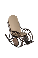 Кресло-качалка Сантьяго коричневый/бежевый CV-SB10 в Сочи