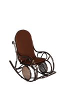 Кресло-качалка Сантьяго коричневый/коричневый CV-SK10 в Якутске