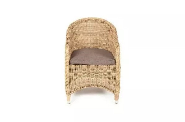 Кресло Равенна цвет соломенный с серой подушкой Арт.: YH-C1103W в Туле - изображение 1