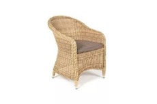 Кресло Равенна цвет соломенный с серой подушкой Арт.: YH-C1103W в Туле - предосмотр 2