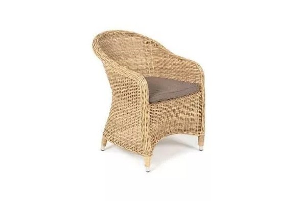 Кресло Равенна цвет соломенный с серой подушкой Арт.: YH-C1103W в Томске - изображение 2