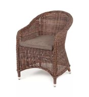 Кресло Равенна, коричневый с серой подушкой Арт.: YH-C1103W brown1 в Екатеринбурге