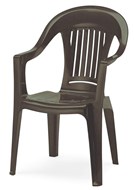 Кресло пластиковое Фламинго, шоколад арт.ФЛ-МТ003 в Твери