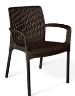 Кресло 54734 черно-коричневый Коллекция PATIO PLASTIC в Ростове-на-Дону