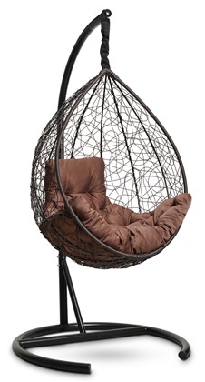 Подвесное кресло Sevilla comfort (Коричневый/Коричневая подушка) в Саратове - изображение