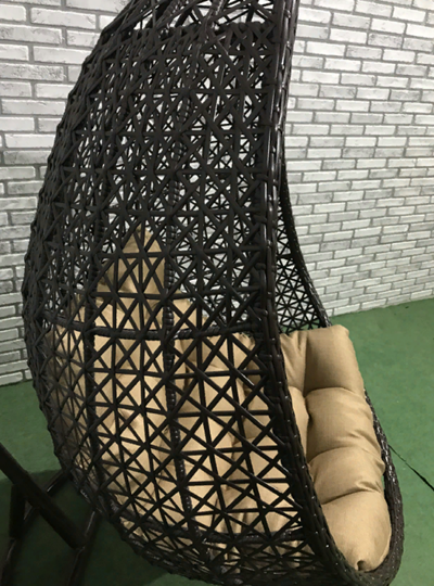 Подвесное кресло Йо-Йо (плетение звездочка) со стойкой в Новосибирске - изображение 3
