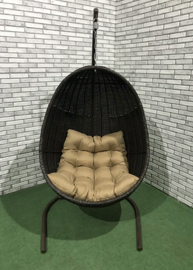 Подвесное кресло Йо-Йо (плетение сплошное) со стойкой в Новосибирске - изображение 3