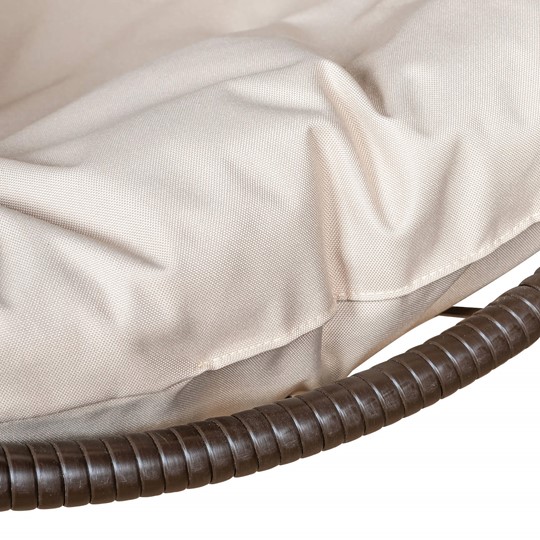 Кресло подвесное Leset Ажур, подушка светло-бежевая в Рязани - изображение 2