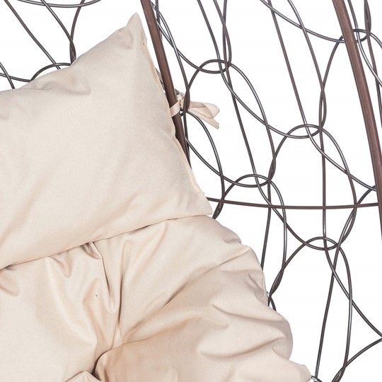 Кресло подвесное Leset Ажур, подушка светло-бежевая в Сочи - изображение 1